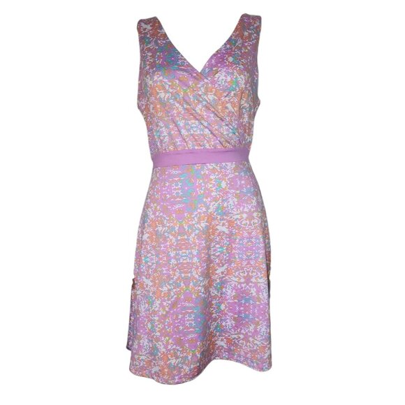 Soybu Dress Womens Size L Large Purple Orange Sleeveless Pullover Athleisure - Picture 1 of 7